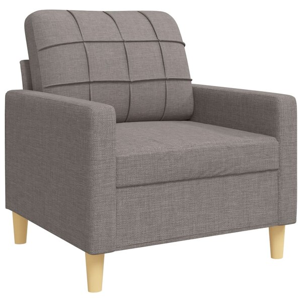 4dílná sedací souprava s podnožkou taupe textil 3278302