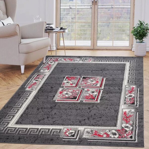 Makro Abra Kusový koberec CHEAP 4489A tmavě šedý Rozměr: 80x150 cm