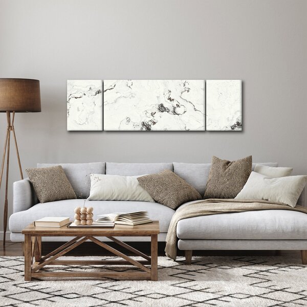 Obraz - Bílý mramor (170x50 cm)