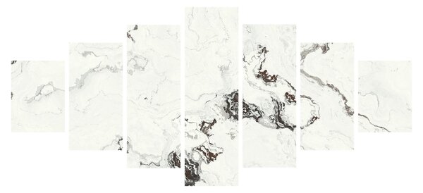 Obraz - Bílý mramor (210x100 cm)