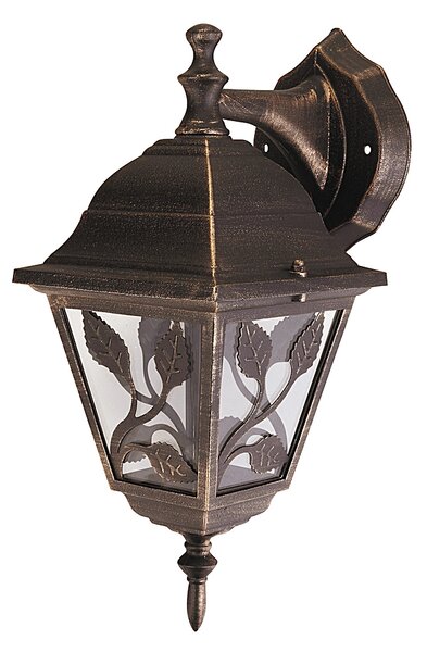 RABALUX Venkovní nástěnná lampa HAGA, 1xE27, 100W, zlatá, IP44 008244