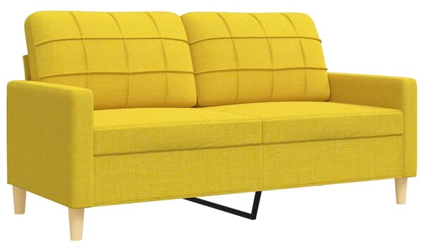 2dílná sedací souprava světle žlutá textil 3278324