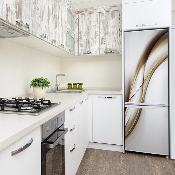 Nálepka s fotografií na ledničku Hnědá vlna FridgeStick-70x190-f-85720203
