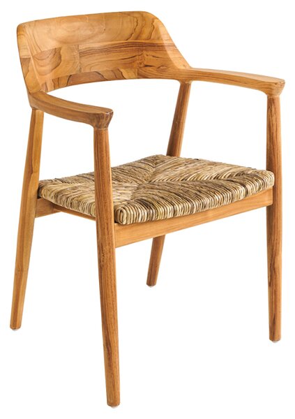 2SET jídelní židle KENNEDY masiv teak/ratan Nábytek | Jídelní prostory | Jídelní židle | Klasické