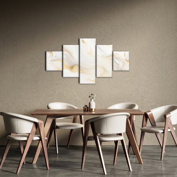 Obraz - Abstrakce s dekorem (125x70 cm)