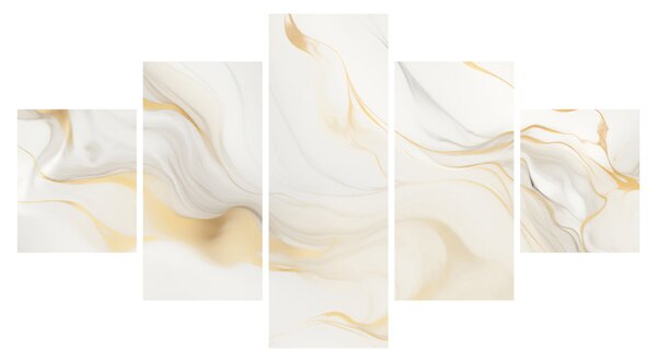 Obraz - Abstrakce s dekorem (125x70 cm)