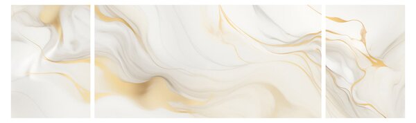 Obraz - Abstrakce s dekorem (170x50 cm)