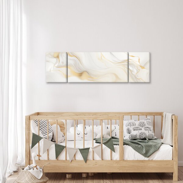 Obraz - Abstrakce s dekorem (170x50 cm)