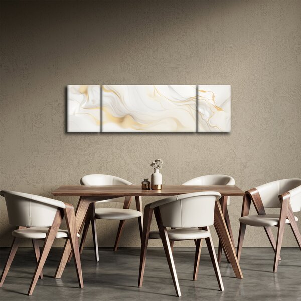 Obraz - Abstrakce s dekorem (170x50 cm)