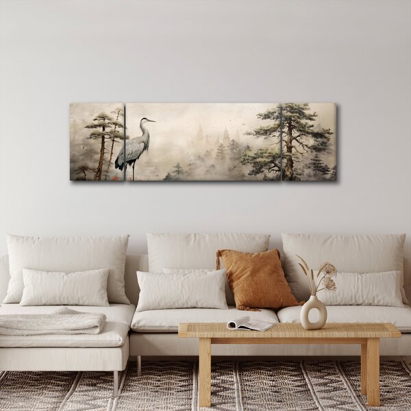 Obraz - Kreslená krajina (170x50 cm)