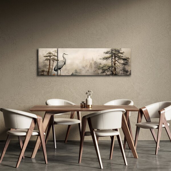 Obraz - Kreslená krajina (170x50 cm)