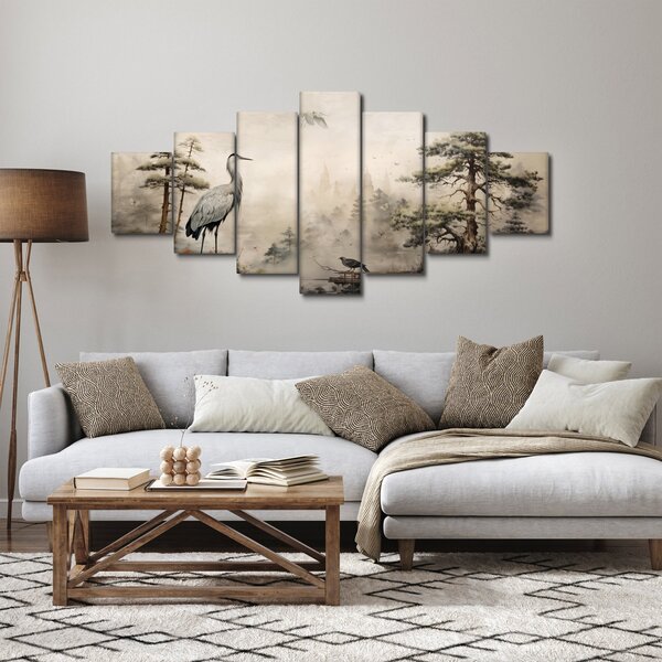 Obraz - Kreslená krajina (210x100 cm)