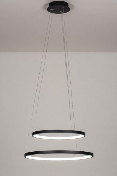 Závěsné LED svítidlo nad stůl Dualle Area Black (LMD)