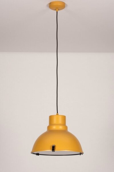 Závěsné žluté retro svítidlo nad stůl Yellowbruin (LMD)