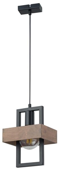 Lustr na lanku ROBIN 1xE27/60W/230V dřevo