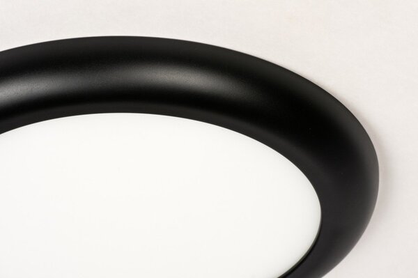 Stropní stmívatelné LED svítidlo do koupelny Treva Black 1 IP54 (LMD)