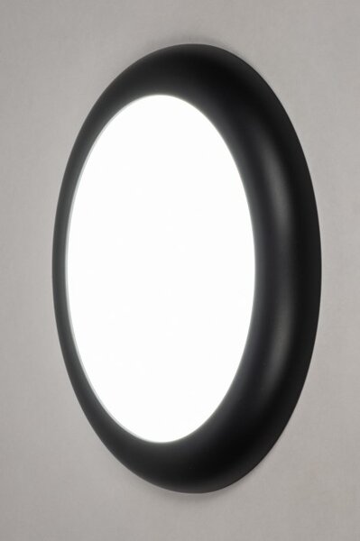 Stropní stmívatelné LED svítidlo do koupelny Treva Black 1 IP54 (LMD)
