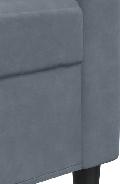 2dílná sedací souprava s poduškami a podhlavníky tmavě šedá 3278412
