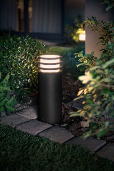 17402/93/P0 Hue White Lucca venkovní sloupkové LED svítidlo E27 1x9,5W 806lm 2700K IP44 antracit