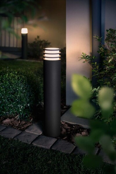 17403/93/P0 Hue White Lucca venkovní sloupkové LED svítidlo 1xE27 9W 806lm 2700K IP44 77cm, antracit