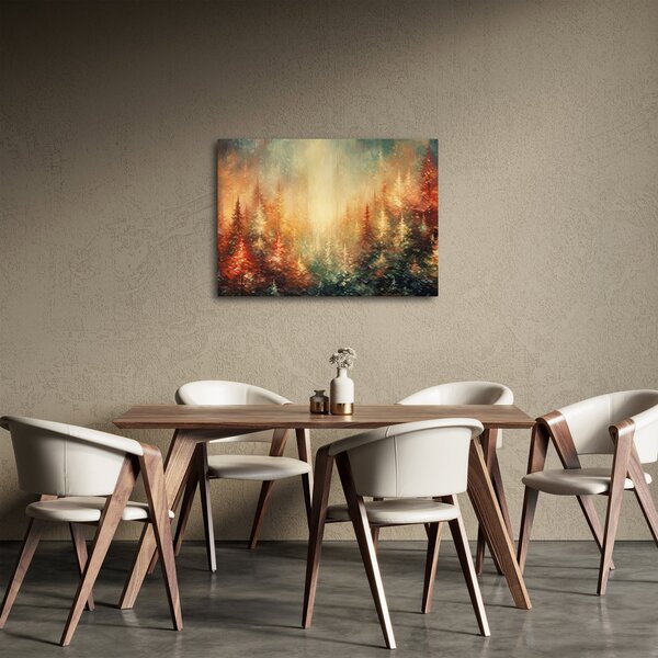 Obraz - Malba lesů (70x50 cm)