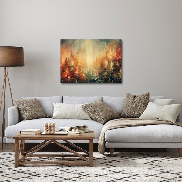 Obraz - Malba lesů (70x50 cm)