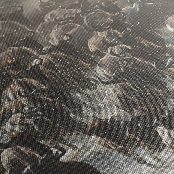 Obraz - Stádo pakoňů (210x100 cm)