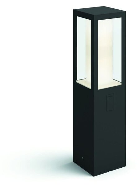PHILIPS HUE Venkovní LED chytrá stojací lampa IMPRESS s funkcí RGB, 2x8W, teplá bílá-studená bílá, černá, IP44 1743130P7