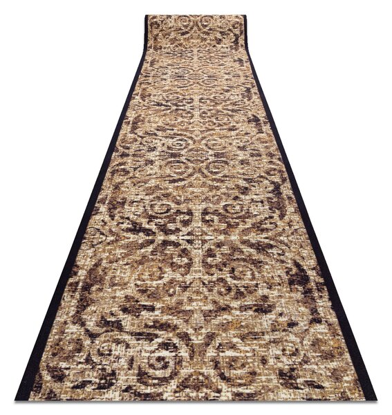 Associated Weavers Běhoun pogumovaný DIGITAL - CLASSIC Ornament béžový hnědý Šíře: 65 cm