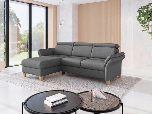 ROHOVÁ SEDAČKA, textil, tmavě šedá Sit & More - Sedací soupravy, Online Only