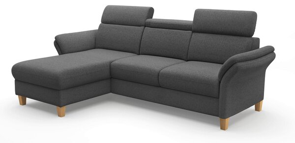 ROHOVÁ SEDAČKA, textil, tmavě šedá Sit & More - Sedací soupravy, Online Only