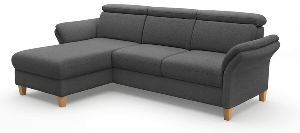 ROHOVÁ SEDAČKA, textil, tmavě šedá Sit & More - Sedací soupravy, Online Only