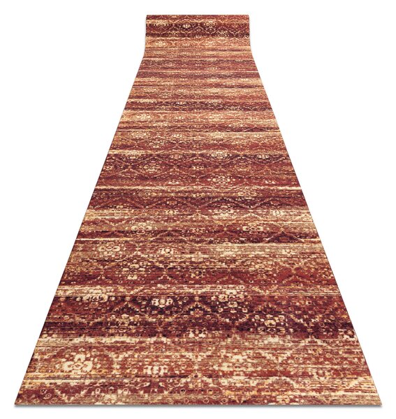 Associated Weavers Běhoun pogumovaný DIGITAL - BERGEN Marocký Jetel bordó béžový Šíře: 65 cm
