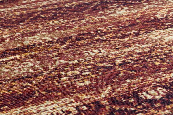 Associated Weavers Běhoun pogumovaný DIGITAL - BERGEN Marocký Jetel bordó béžový Šíře: 65 cm