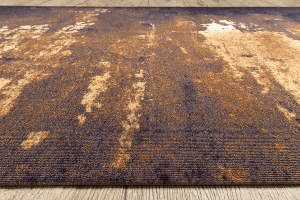 Associated Weavers Běhoun pogumovaný DIGITAL - CONCRETE Beton Abstraktní zlatý Šíře: 65 cm