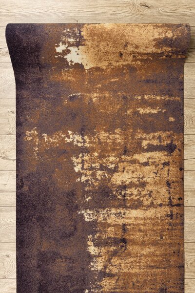 Associated Weavers Běhoun pogumovaný DIGITAL - CONCRETE Beton Abstraktní zlatý Šíře: 65 cm