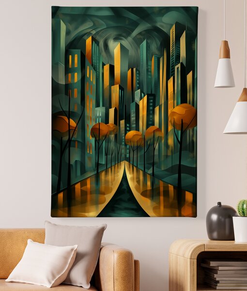 Obraz na plátně - Zlatá ulička v Chicagu FeelHappy.cz Velikost obrazu (šířka x výška): 30 x 40 cm