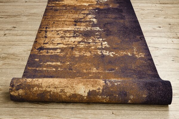 Associated Weavers Běhoun pogumovaný DIGITAL - CONCRETE Beton Abstraktní zlatý Šíře: 65 cm