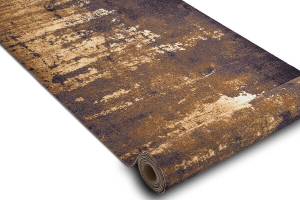 Associated Weavers Běhoun pogumovaný DIGITAL - CONCRETE Beton Abstraktní zlatý Šíře: 65 cm