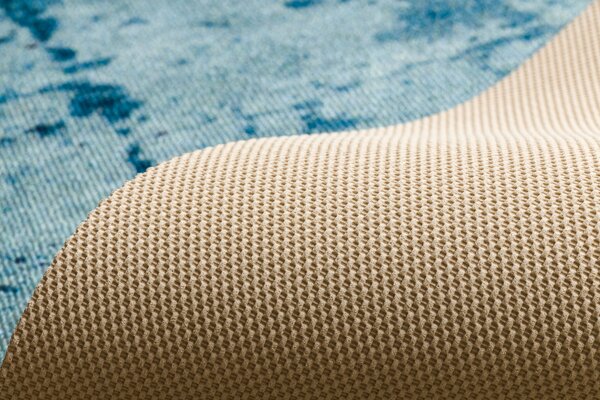 Associated Weavers Běhoun pogumovaný DIGITAL - CONCRETE Beton abstraktní modrý Šíře: 65 cm