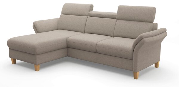 ROHOVÁ SEDAČKA, textil, šedohnědá Sit & More - Sedací soupravy, Online Only