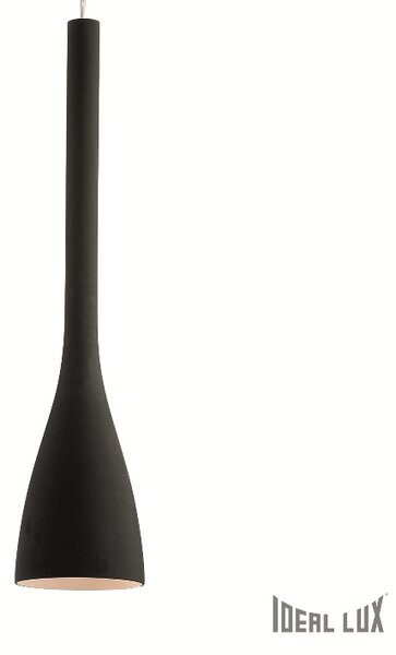 IDEAL LUX Závěsný lustr na lanku ve skandinávském stylu FLUT, černý 35680
