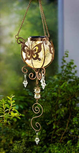 Závěsná solární dekorace Motýl