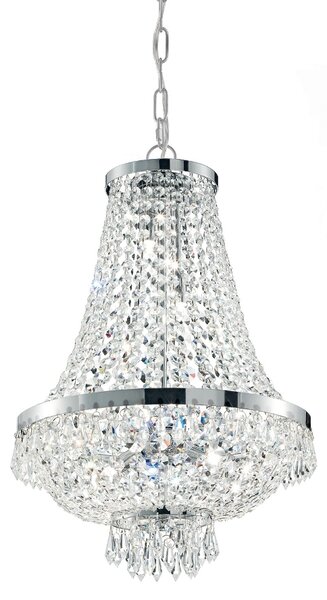 IDEAL LUX Závěsné svítidlo CEASAR, stříbrné 41827