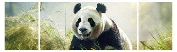 Obraz - Panda (170x50 cm)