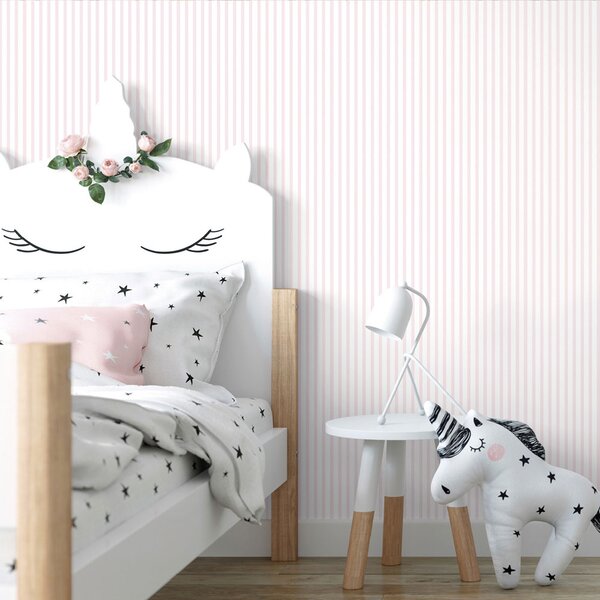 Papírová tapeta na zeď, bílé a tyrkysové pruhy, proužky 462-2, Pippo, ICH Wallcoverings