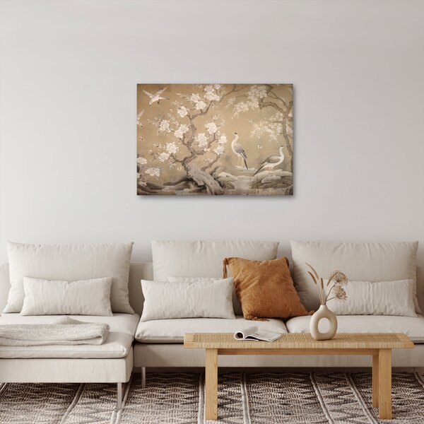 Obraz - Kreslená japonská krajina (70x50 cm)