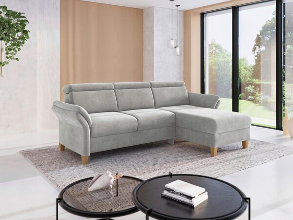 ROHOVÁ SEDAČKA, textil, barvy stříbra Sit & More - Sedací soupravy, Online Only