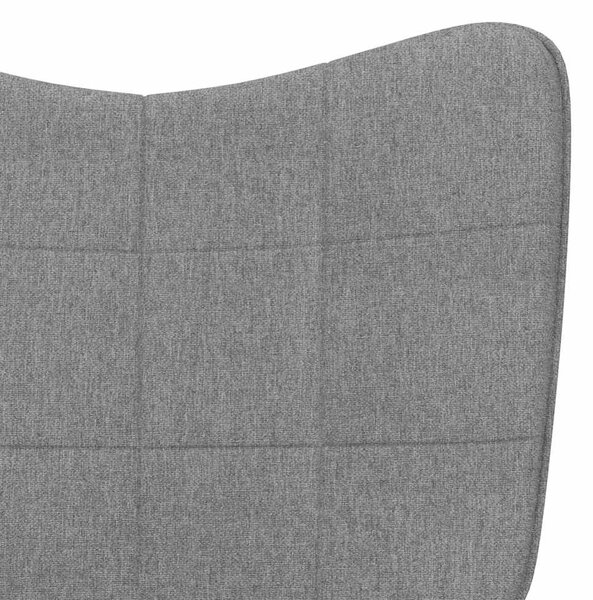Relaxační židle tmavě šedá textil 327942