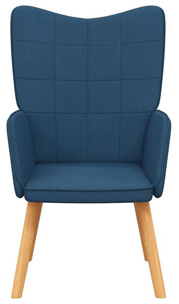 Relaxační křeslo modré textil 327923
